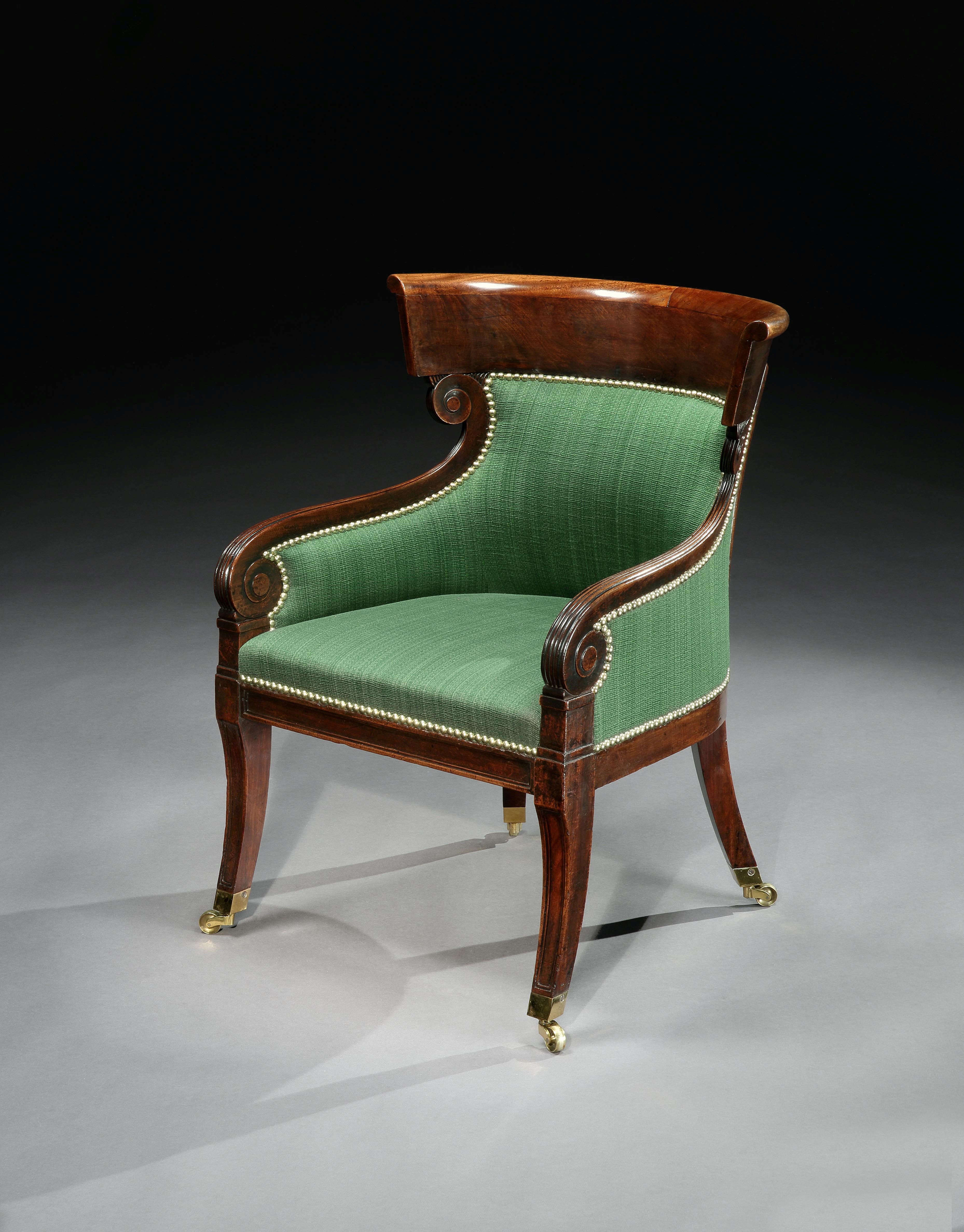 Mahogany armchair hot sale